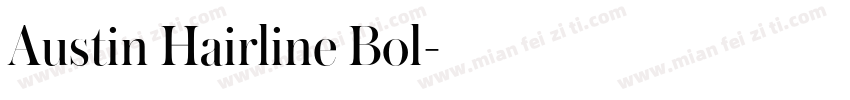 Austin Hairline Bol字体转换